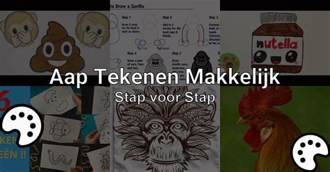 Aap Tekenen Makkelijk (Stap voor Stap)