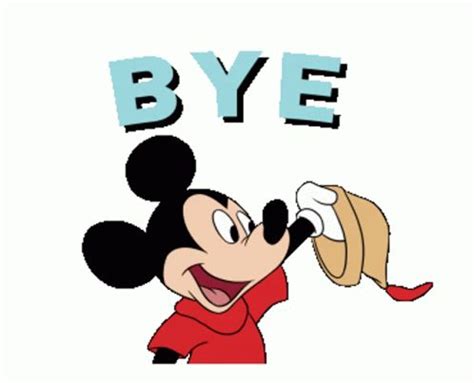 Mickey Mouse Bye Sticker - Mickey Mouse Bye Waving - Discover & Share GIFs | Mickey mouse ...