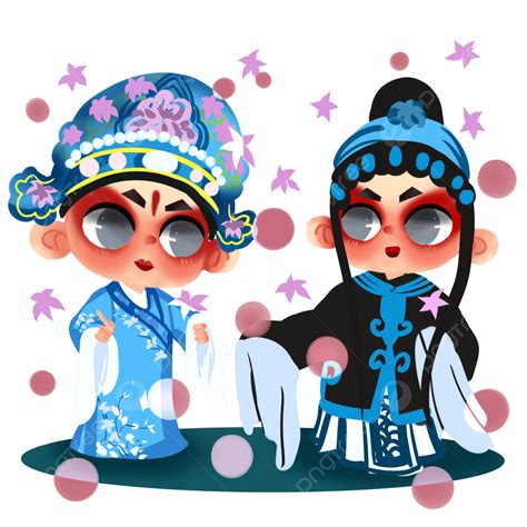 Beijing Opera Characters In Cartoon PNG, Vector, PSD, and Clipart With ...