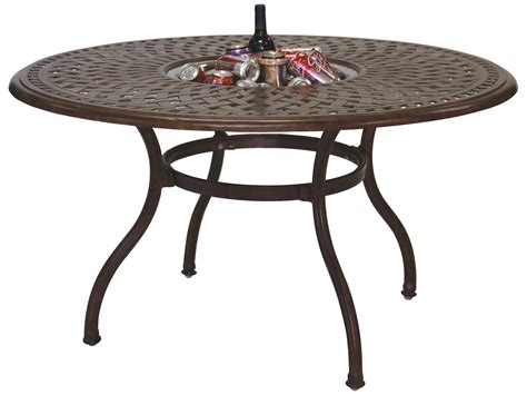 Darlee Outdoor Living Series 60 Cast Aluminum 52 Round Dining Table ...