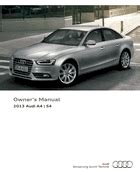 2013 Audi A4 / S4 Owner's Manual PDF (302 Pages)