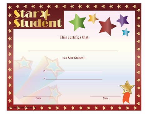 Printable Student Awards