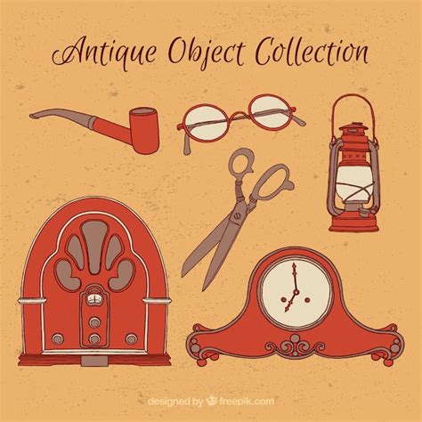 Free Vector | Pack of hand drawn old objects