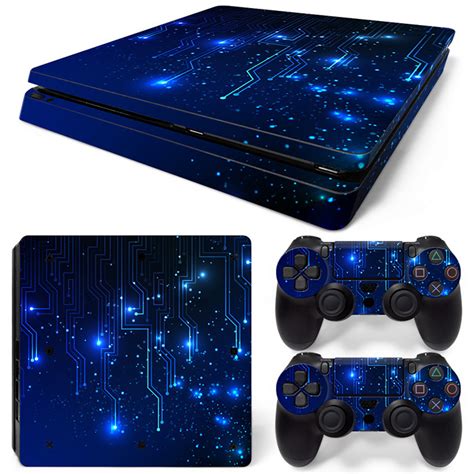 CPU / Blue - PS4 Slim Console Skins | PS4 Slim Console Skins | Consoleskins