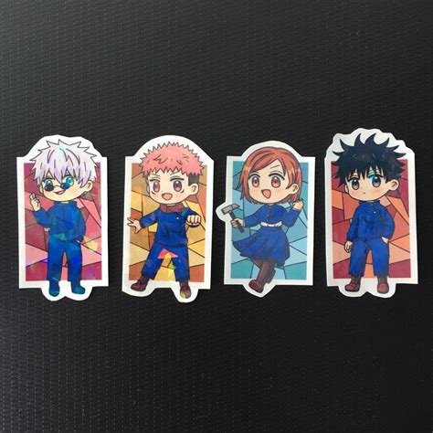 Jujutsu Kaisen Chibi Stickers, Hobbies & Toys, Stationery & Craft ...