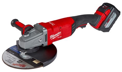 MILWAUKEE 9 in M18 FUEL™ Cordless Angle Grinder Kit, 18.0 V Voltage, 6,600 RPM No Load RPM ...