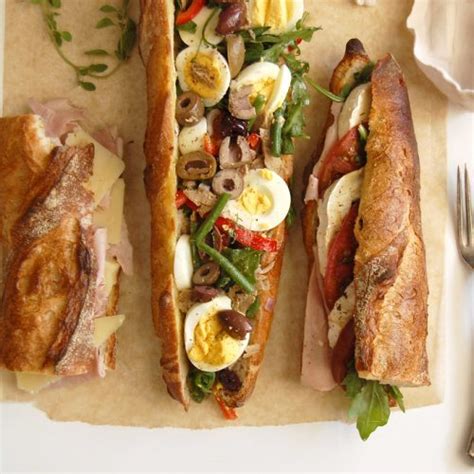 3 Classic French Baguette Sandwich Recipes