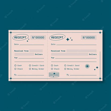 Premium Vector | Flat design receipt book template