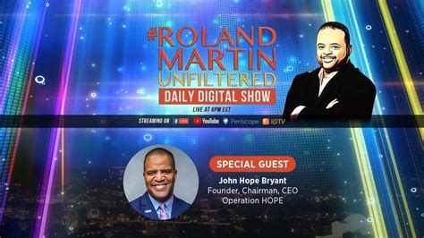 #RolandMartinUnfiltered on May 19 - The HOPE Channel