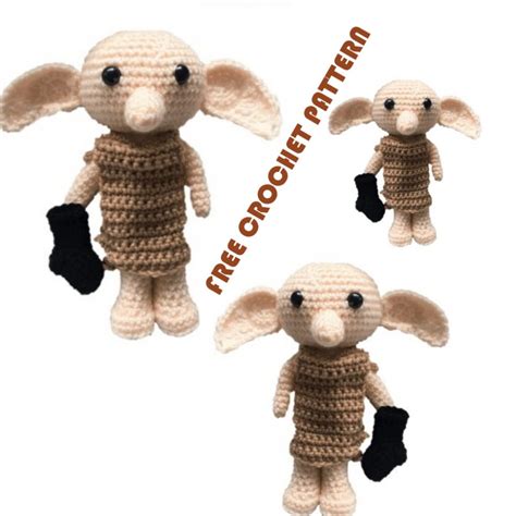 Amigurumi Dobby Free Crochet Pattern - crochet.amgurum.com Harry Potter ...