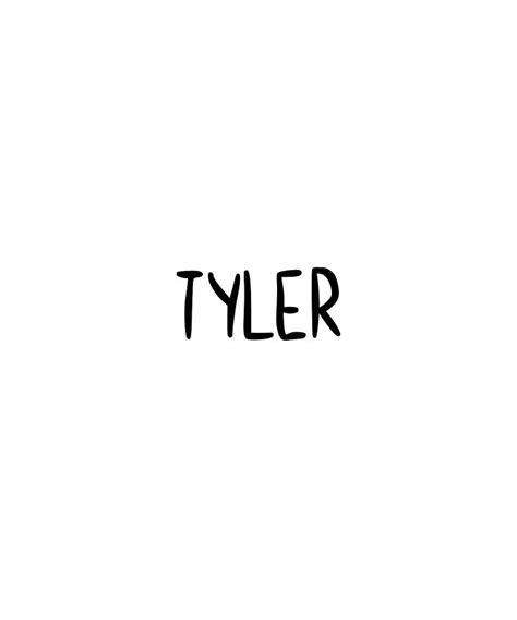 Tyler Custom Name Font Text Birthday Digital Art by Francois Ringuette