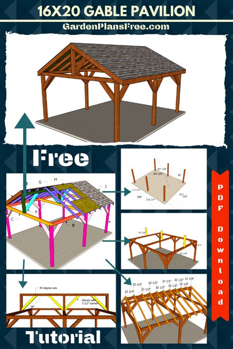 16×20 pavilion plans – Artofit