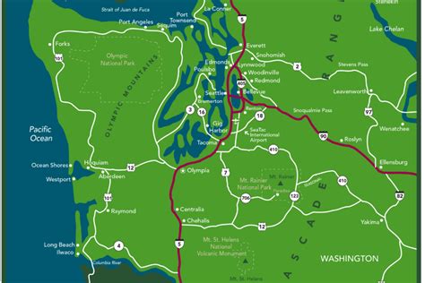 Map Of Western Washington | World Map 07