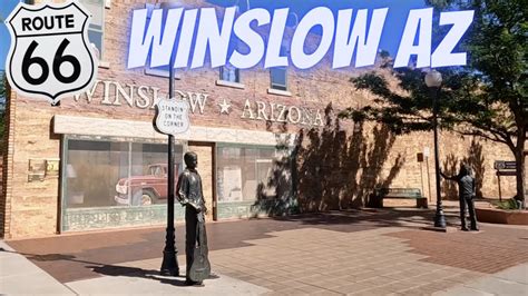 Historic "Standing On The Corner" Winslow Arizona Route 66 - YouTube