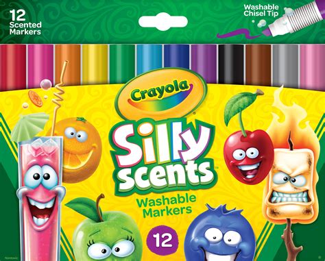 Crayola Silly Scents Scented Markers, Washable Markers, 12 Count, Gift for Kids - ToyMamaShop