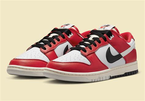 Nike Dunk Low University Red Black Sail White DZ2536-600 | SneakerNews.com