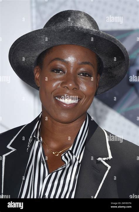 Tish Hyman arrives at the BET Awards at the Microsoft Theater on Sunday ...