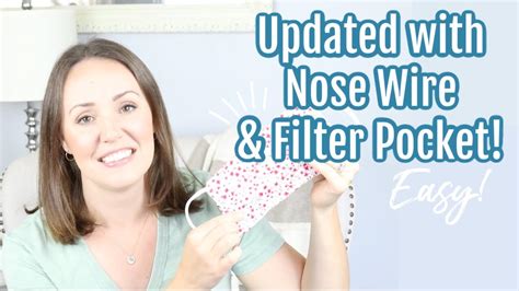 DIY FACE MASK WITH FILTER POCKET & NOSE WIRE | HOW TO SEW A MEDICAL FACE MASK | DIY MASK - YouTube