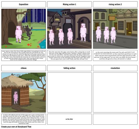 three little pigs Storyboard by 57daf964