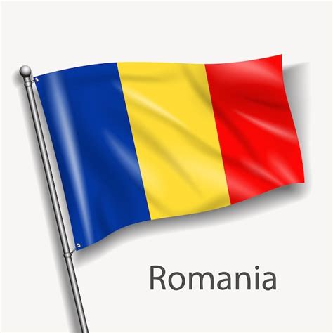 Premium Vector | The national flag of Romania in Europe