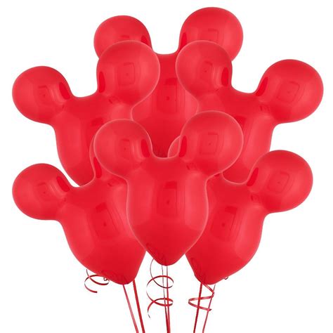 15" Mouse Ears Red Latex Balloons | Latex balloons, Mickey mouse ...