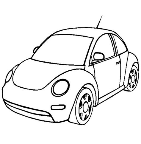 Coloring Pages | Fancy Plush Design Volkswagen Beetle Coloring Pages