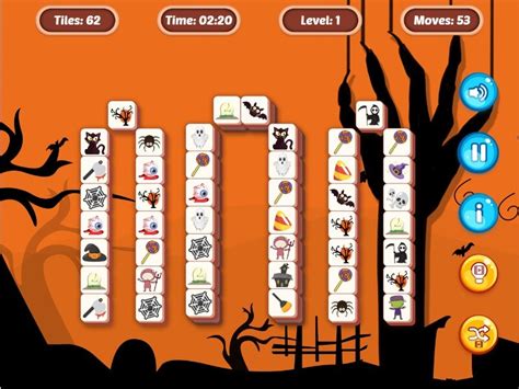 Halloween Mahjong Tiles Free Game Play Now at 144mahjong.com