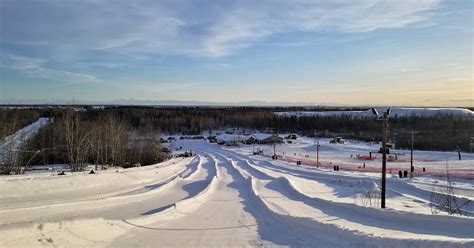 Friends Bonding Snow Tubing at Fort Wainwright Birch Hill Ski and ...