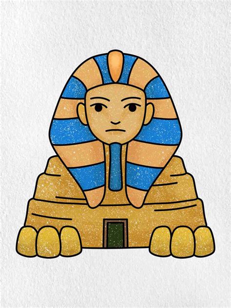 Sphinx Drawing (easy) - HelloArtsy