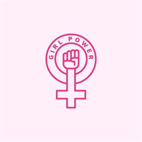 Girl power emblem badge illustration | Premium Vector - rawpixel