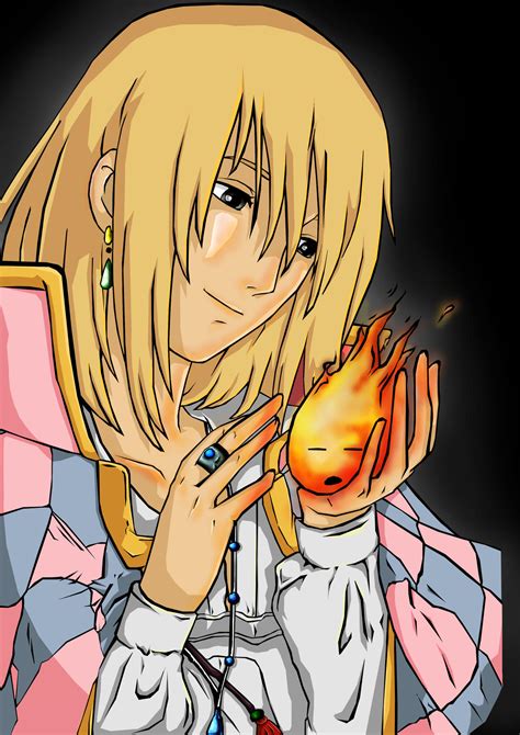 Howl and Calcifer by yokoshimaneko1 on DeviantArt