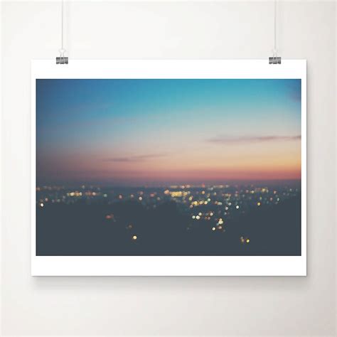 Abstract Los Angeles Night Photograph, California Sunset Print, Mulholland Drive Wall Art - Etsy