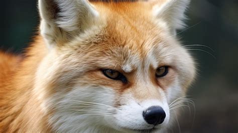 Premium AI Image | A fox with green eyes