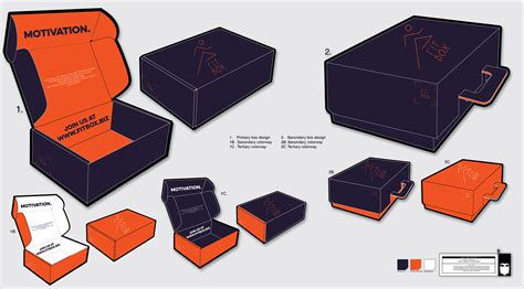 Packaging prototypes for Fit Box on Behance