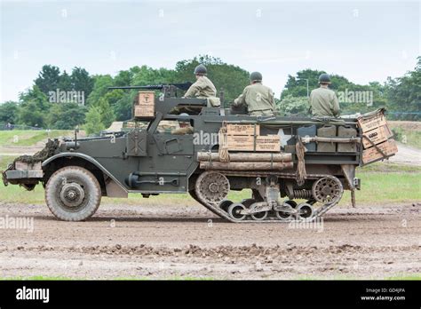 M5A1 American Half Track at Tankfest 2016 Stock Photo - Alamy