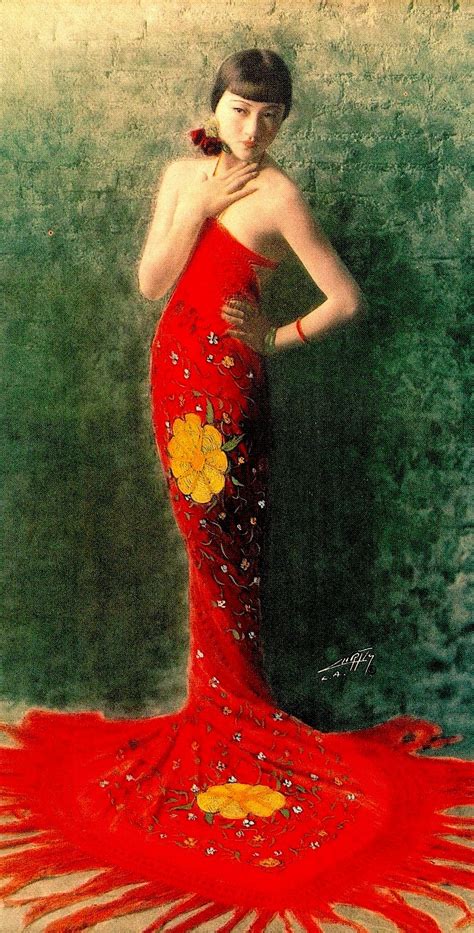 Beautiful Hand Colored Photo of Anna May Wong