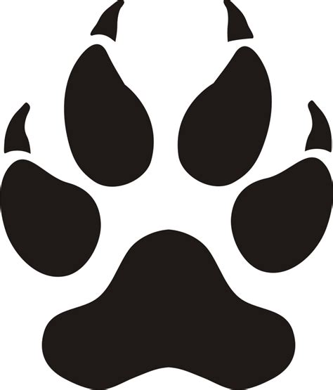 Panther Paw Outline - ClipArt Best