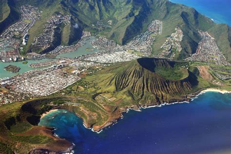 @Kristin O'Connor Aerial of Oahu and the Koko Crater Hawaii Honeymoon ...