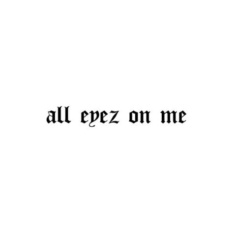 ALL EYEZ ON ME Decal Sticker | Peeler Stickers