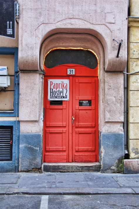 Free Images : wood, road, street, alley, wall, red, color, facade, blue, door, budapest, hungary ...