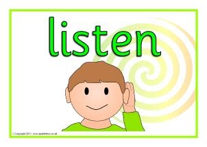 Listening Area Printable Classroom Signs and Labels for Early Years ...