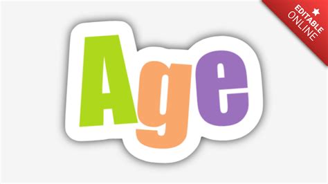 Age | Text Effect Generator | TextStudio