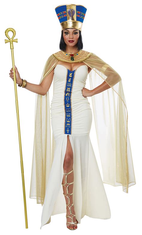 Queen Of Egypt Ruler Cleopatra Dress Drapes Egyptian Costume Attire ...