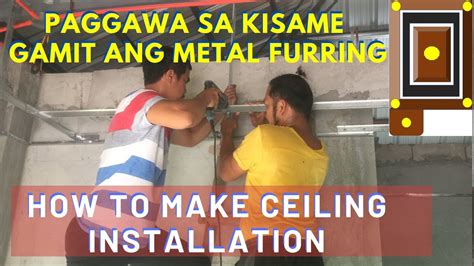 CEILING INSTALLATION /METAL FURRING AND HARDIFLEX |DAY 1 - YouTube