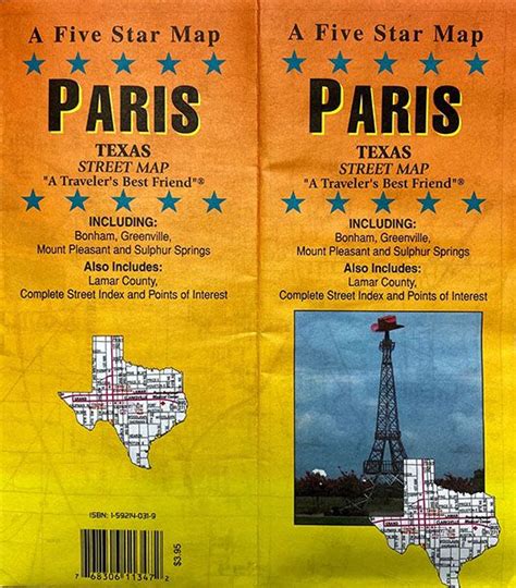 Paris, Texas Street Map - GM Johnson Maps