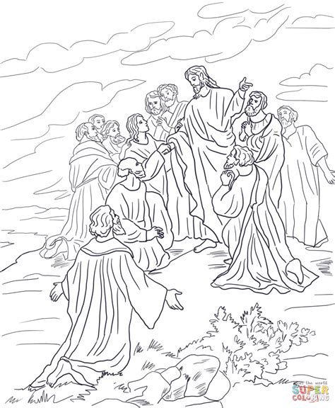 Jesus Great Commission Coloring Page