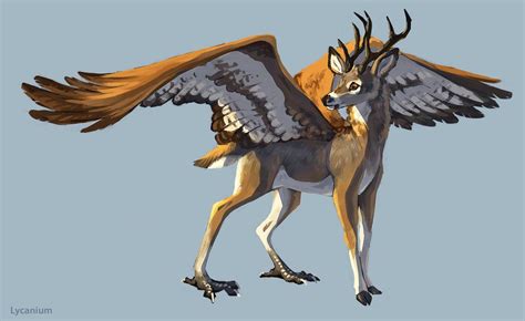 Peryton by Lycanium | Mythical creatures art, Mythical creatures ...