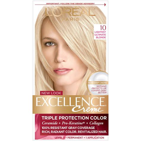 L'Oréal Paris Excellence Créme Permanent Hair Color, 01 Extra Light Ash ...