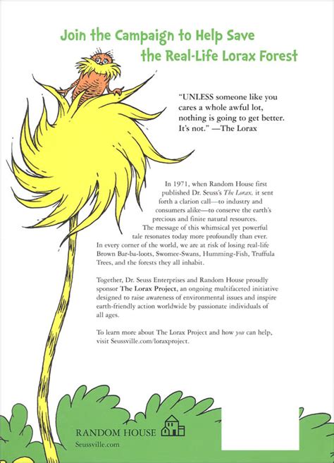 The Lorax Book Reading