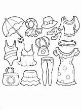 Clothes Coloring Pages For Preschoolers sketch template